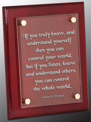 Floating Acrylic Plaque
